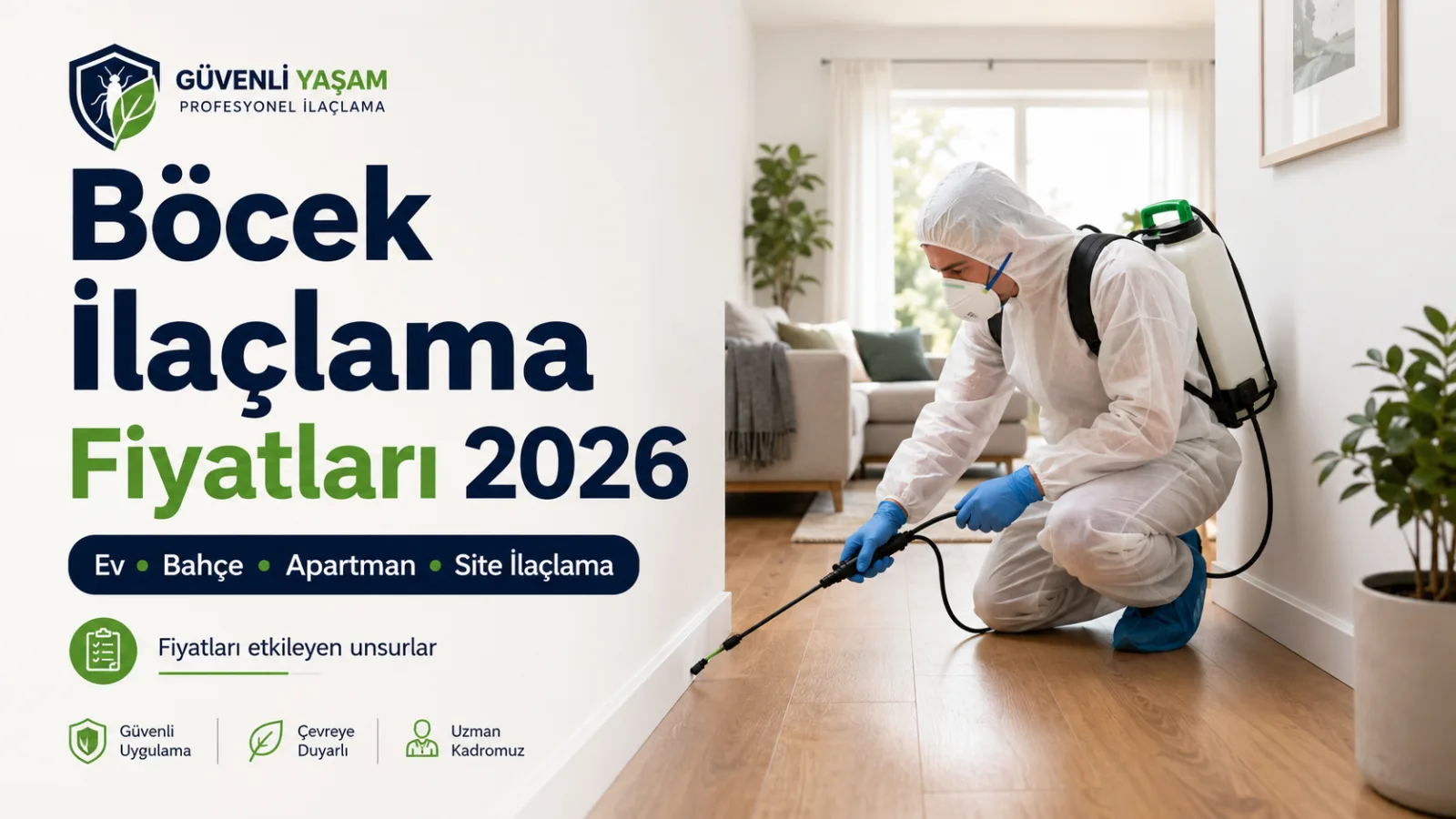 Böcek İlaçlama Fiyatları 2026